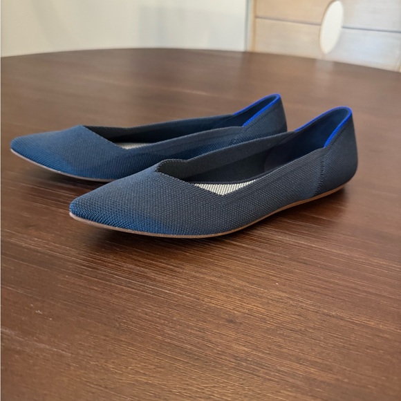 Rothy’s Navy “The Point” Flats - Brand New! - Picture 2 of 7